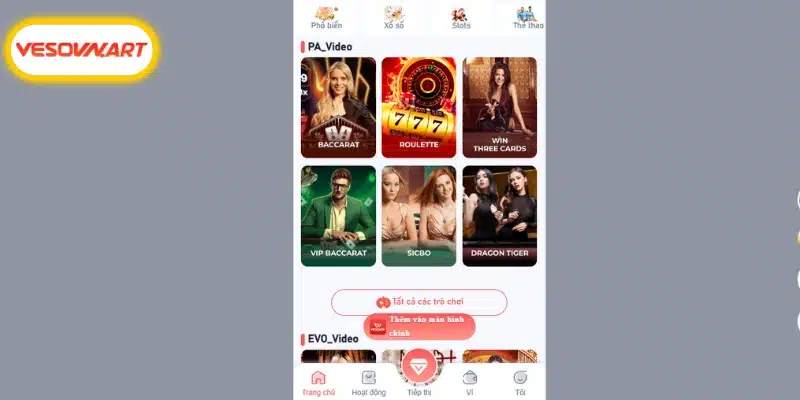 Baccarat đứng top đầu về lượt trải nghiệm