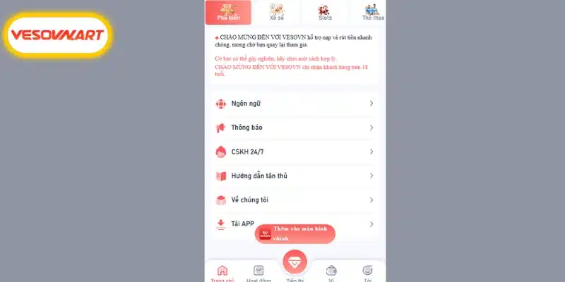 Phương thức liên hệ Vesovn qua số hotline